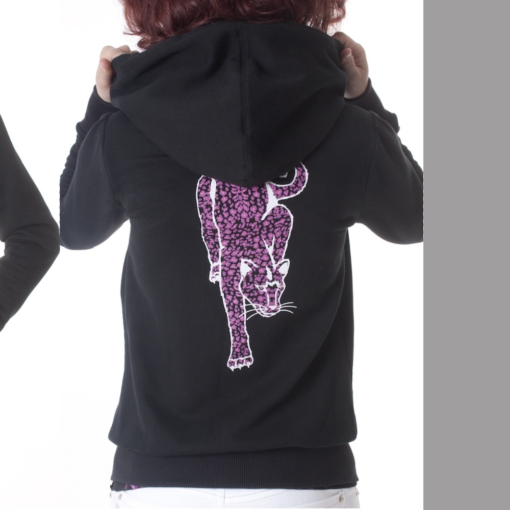 Long sleeve Hoody leopard artwork - Picture 3 of 3